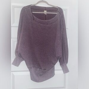 Free People Women’s Off-the-Shoulder Purple Sweater - Small - We The Free